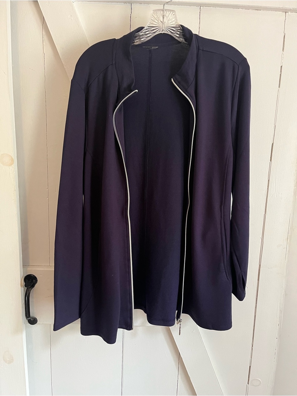 SALE 3/$15 Womens Navy Zip-Front Jacket